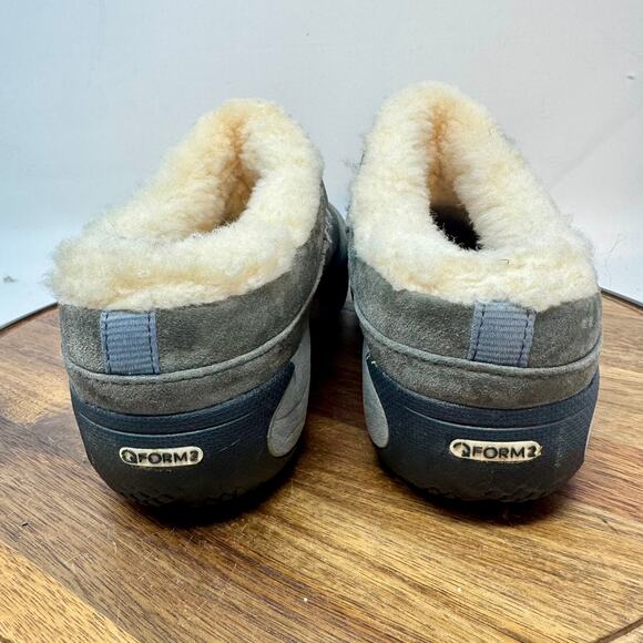 Merrell Falcon Performance Suede Shearling Lined Mule Slip On Grey Women's 10 - Picture 4 of 9